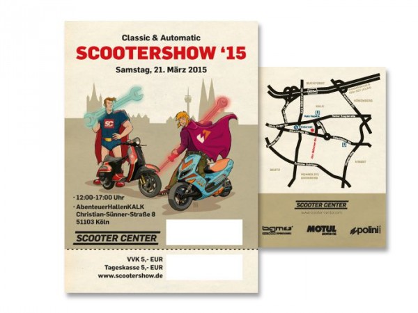 Scooterscome 15 biglietti Scooter Customshow biglietti
