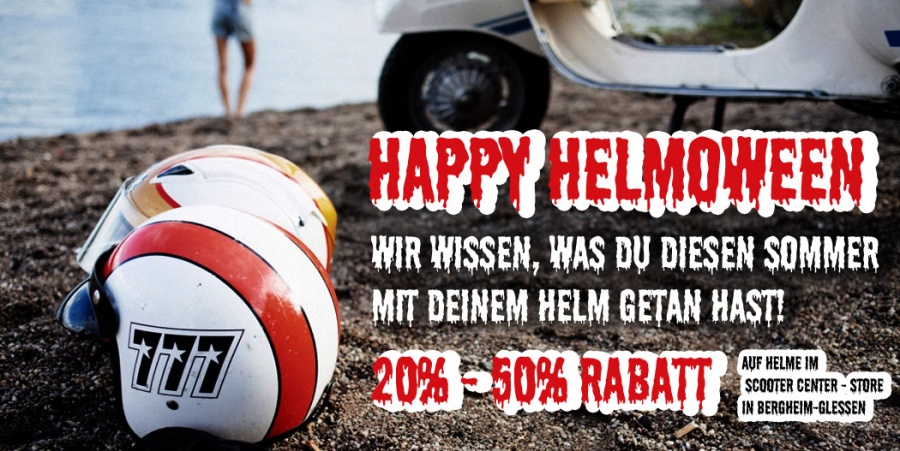 Happy Helmoween discounts on helmets
