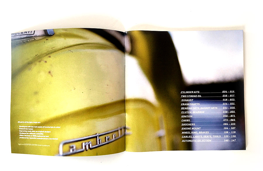 Lambretta Vespa catalog bgm 2016