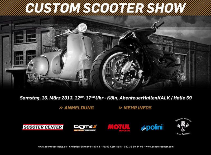 Registration Scootershow 2013 Cologne