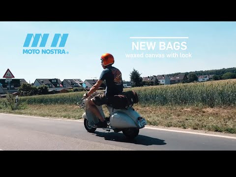 Neue Taschen für Motorroller 🎥😮 Moto Nostra Taschen für Motorroller