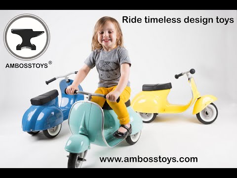 Ambosstoys PRIMO ride-on toy assembly instructions and PRIMO Special luggage rack &amp; carry on bag.