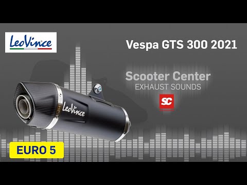 Auspuff Sound LeoVince Euro 5 VESPA GTS 300 / SEI GIORNI / HPE 2021 Klang