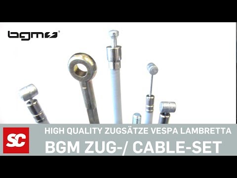 CABLE SET Zugsätze bgm PRO Vespa &amp; Lambretta