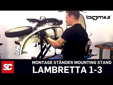 Montageständer Lambretta | Auxiliary stand | Attrezzo alzamoto