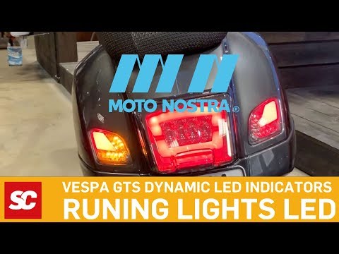 Vespa GTS Lauflicht LED Blinker | Running light LED indicators