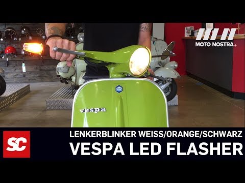 Vespa Blinker Lenkerendenblinker LED mit E-Prüfzeichen / TÜV