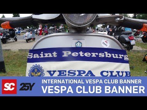 International Vespa Club Banner / Patches
