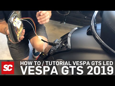 Tutorial Vespa GTS Umbau LED Rücklicht Vespa GTS 2019 😍 LED Rücklicht Vespa GTS