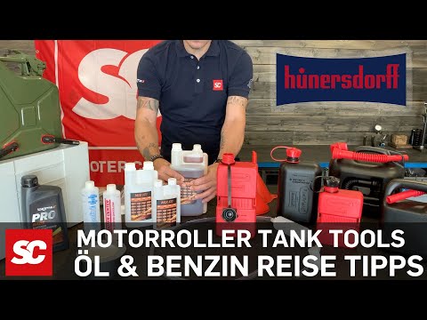 Tipps Vespa Tour Reise, Benzin, Sprit, Tanken Hünersdorff FuelFriend Kanister