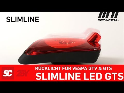 LED Vespa GTS Rücklicht Rear Lights MOTO NOSTRA