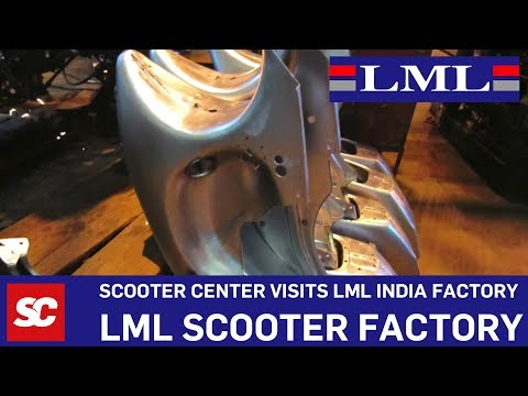 LML Motorroller Fabrik Indien Scooter Center besucht LML Scooter India
