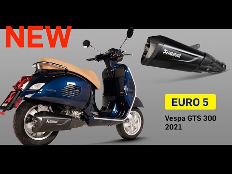 Akrapovič Vespa GTS 300 Auspuff Euro 5 Sound-Vergleich - Vorstellung und Montage