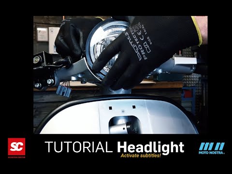 Vespa PX LED Scheinwerfer Tutorial MOTO NOSTRA LED Scheinwerfer Vespa PX