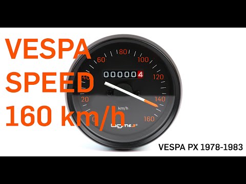 Vespa PX Tacho 160km/h bgm PRO - Tacho für alte Vespa PX bis 160 km/h