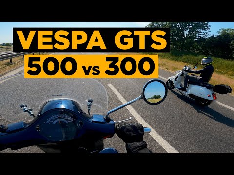 VESPA GTS 300 hpe vs VESPA GTS 500 Speed Test