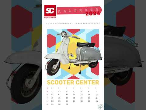 SC Scooter Calendar 2024. This year the stars are the #RealScooterists. #Vespas, #Lambrettas, #Ciaos