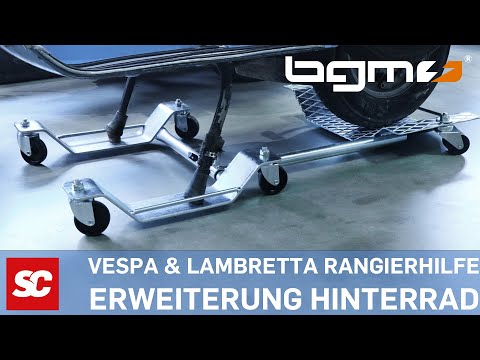 Erweiterungssatz Motorroller Rangierhilfe bgm PRO Vespa