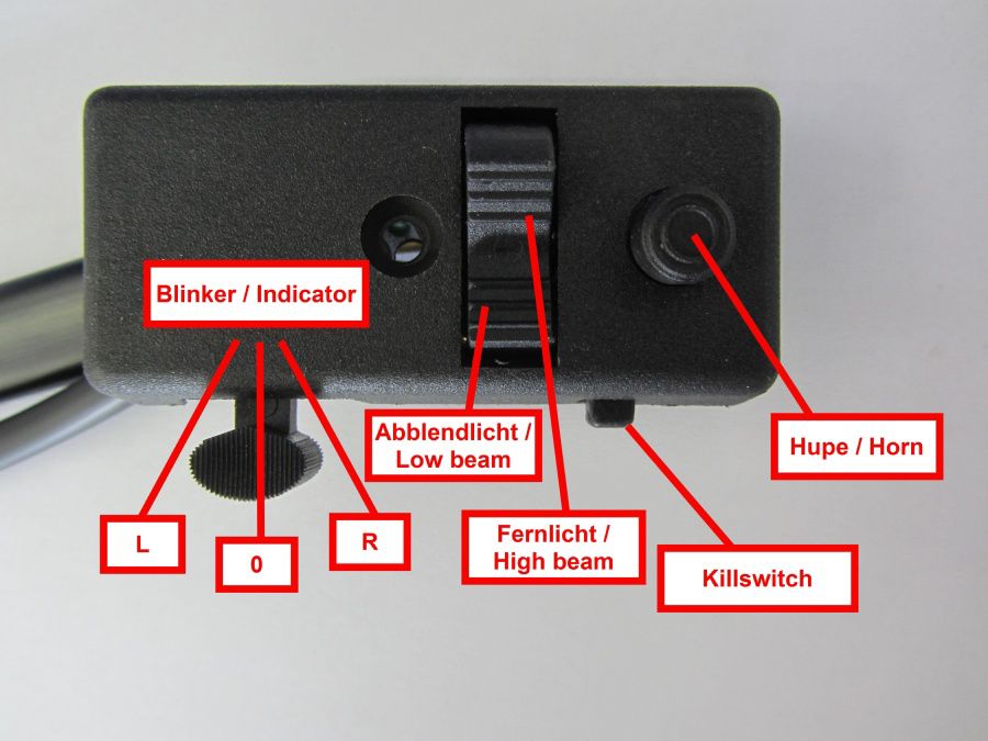 Vespa light switch