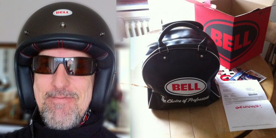 Competition Bell helmet wins Vespa driver_3