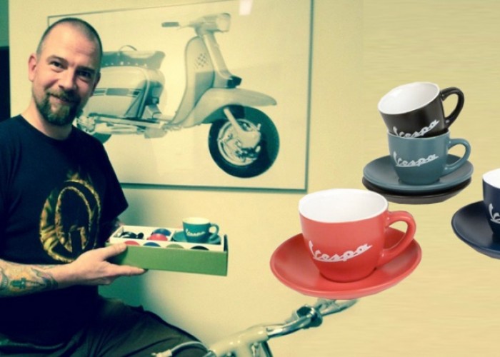 Rollerfahrer Geschenkidee – Vespa Espresso Tassen