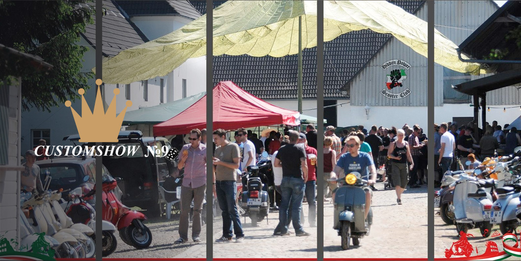 Spectacle personnalisé du club de scooter électrique caché