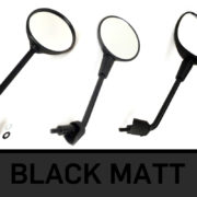 Black matt - the trend color - now also Vespa mirrors in black matt