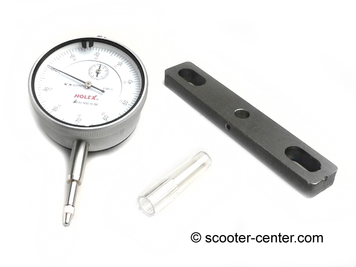 Dial gauge -UNIVERSAL 0,01-10mm- with holder article no. 8099009
