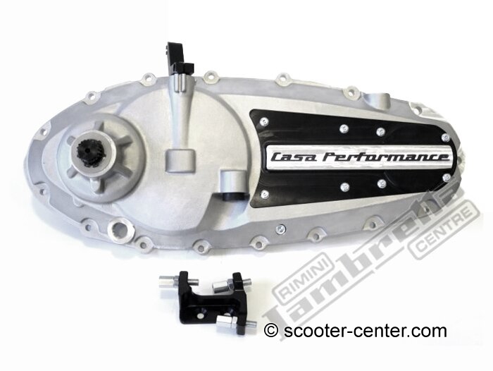 Engine cover -CASA PERFORMANCE CasaCover- Lambretta GP / DL- black cover Article no. 3332762