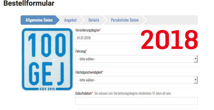 Rollerversicherung 2018