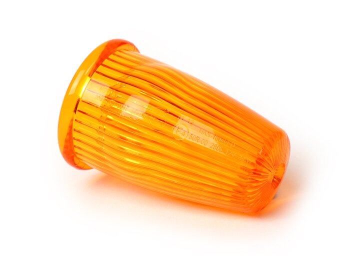 Verre de rechange Vespa LED indicateur de fin de guidon orange jaune original