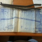 Plan / Zeichnung für Fußleisten original Innocenti Lambretta