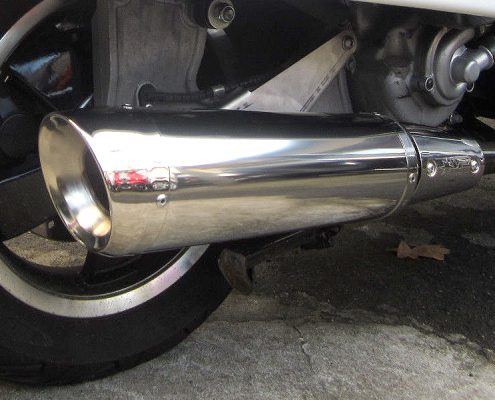 Vespa GTS exhaust stainless steel Spark