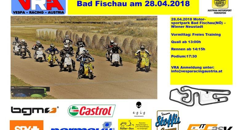 1ª corrida do evento Vespa Racing Austria Cup 2018