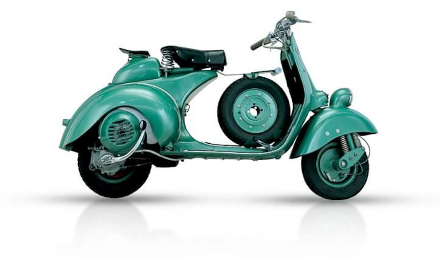 Vespa Sei Giorni Rennroller Vespa 125 von 1951