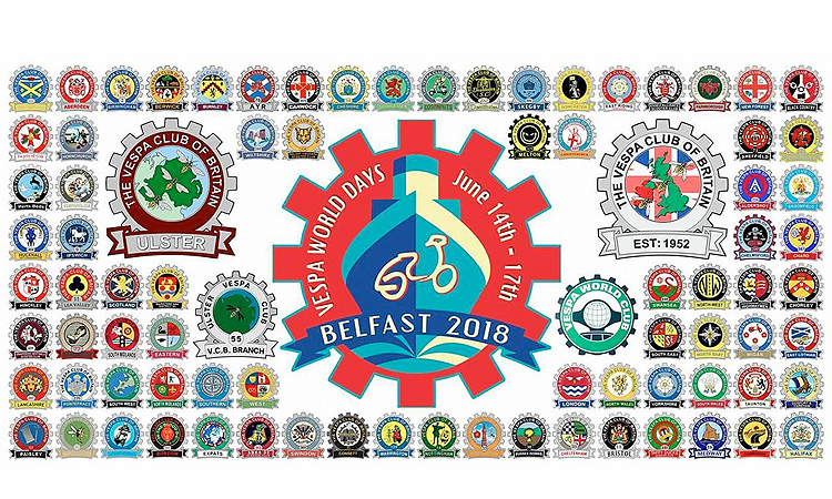 Journées mondiales Vespa Belfast 2018