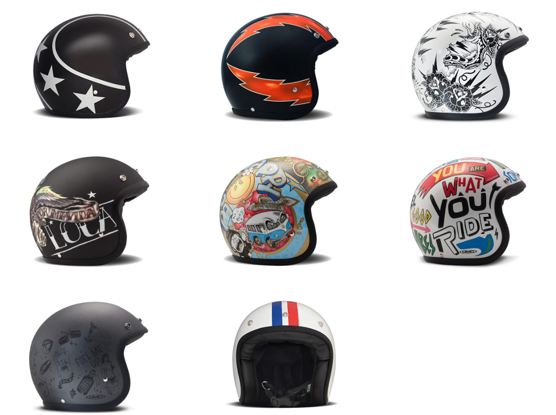 DMD Vintage Helmet - Scooter Rider Helmet