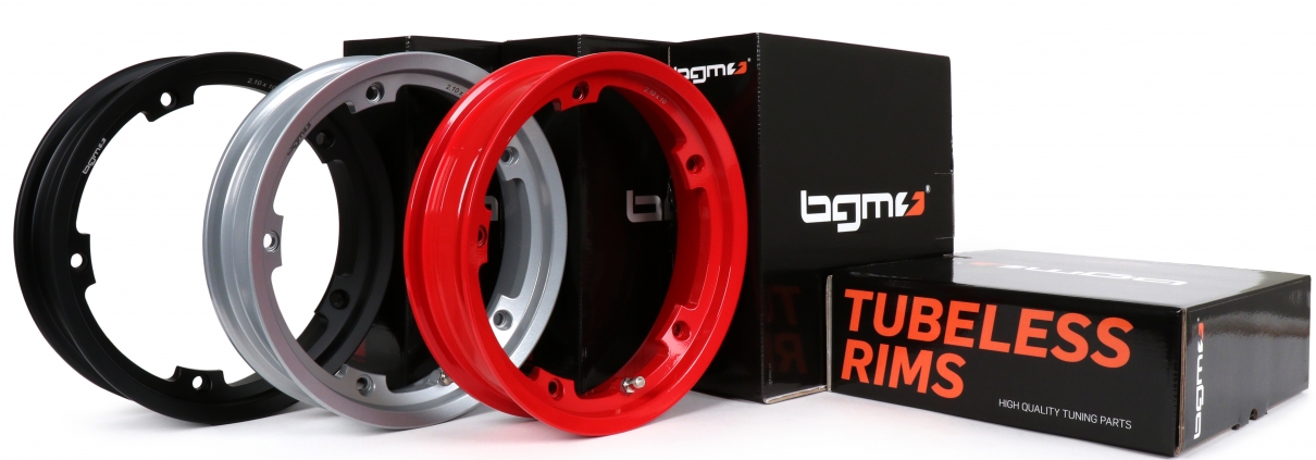 RIM -BGM PRO TUBELESS 2.10-10 INCH ALUMINIUM - VESPA KLASSIK ZB V50, PV, ET3, PK, PX, T5, SPRINT, RALLY, GT / GTR, LML STAR, DELUXE