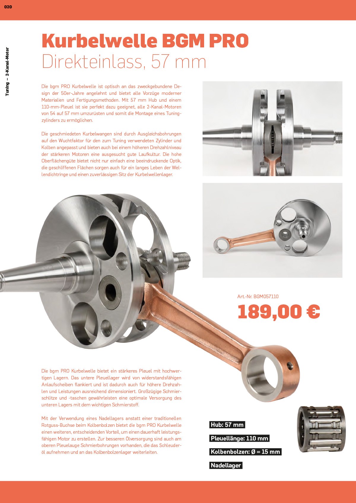 Vespa Wideframe Tuning Kurbelwelle im Vespa Katalog