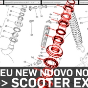 Exploded view drawings for scooters