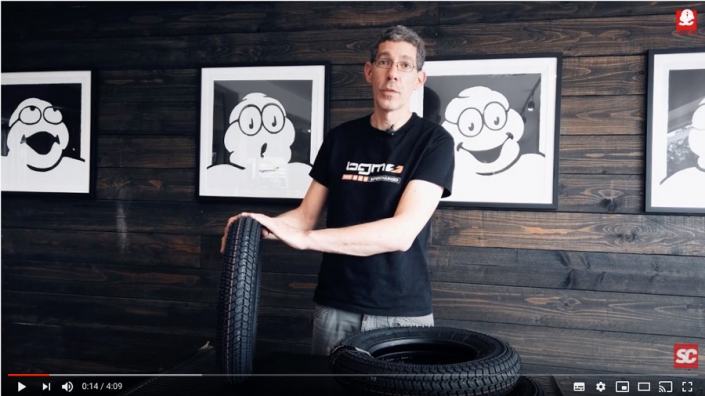 Les pneus de scooter bgm Classic dans la vidéo