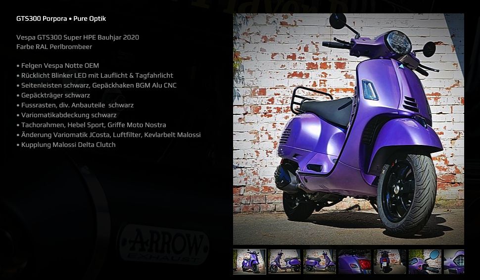 Individual Vespa GTS conversion, tuning - Vespa GTS Custom - Scooter Center  Scooterswhoops blog