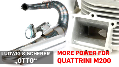 Quattrini M200 Auspuff Ludwig & Scherer OTTO