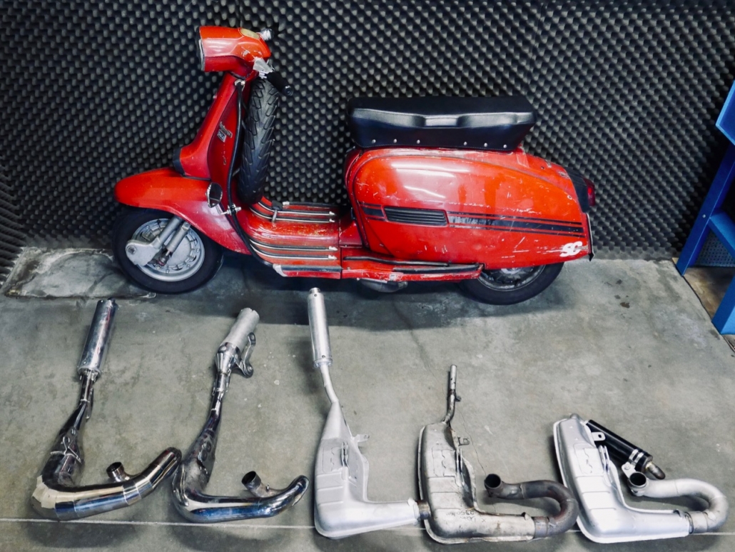 Die Lambretta Auspuffanlagen 