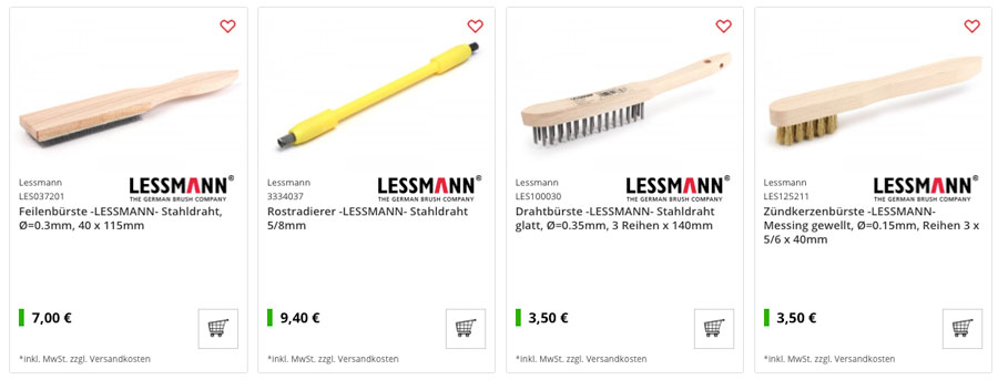 Lessmann brushes