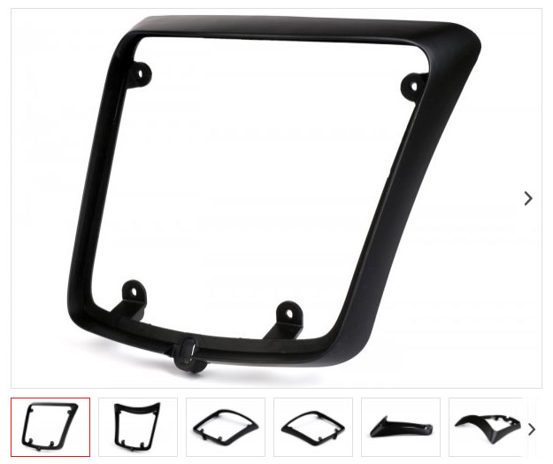 Vespa GTS rear light frame black