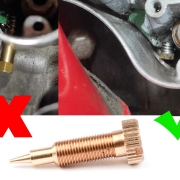 Vespa Si carburetor air mixture adjustment screw
