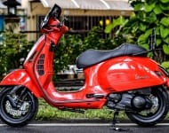 Vespa-GTS-300-red-with-bgm-shock absorber-Frando-brakes