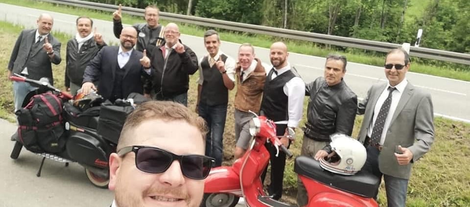 Vespa Grentleman Giro in Zwitserland