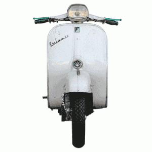 Scooter leg shield clamp mirror for Vespa and Lambretta